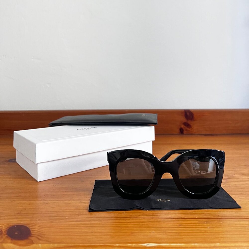 Celine Butterfly S005 Sunglasses in Acetate Black
